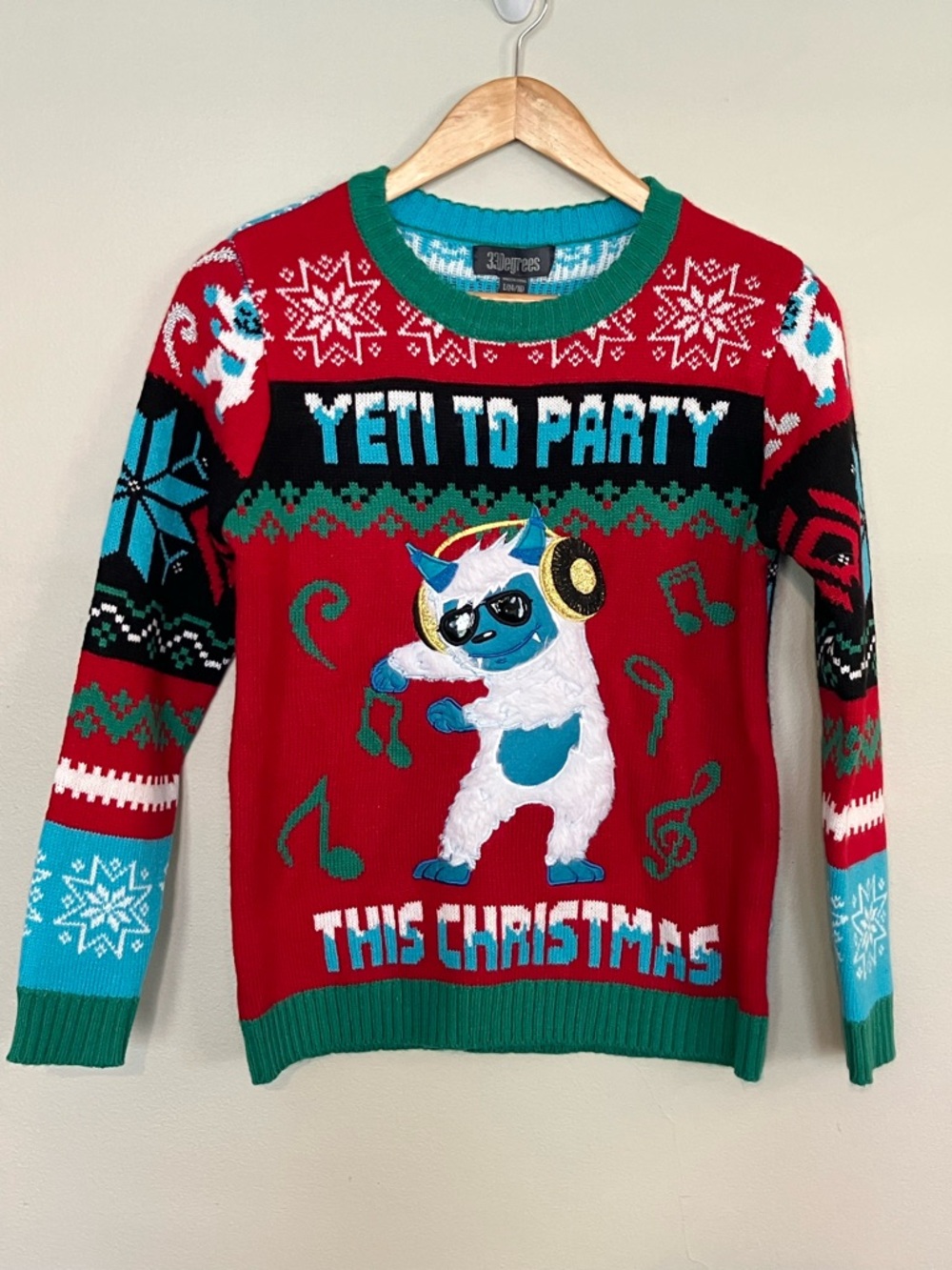33 Degrees Yeti To Party This Christmas Sweater